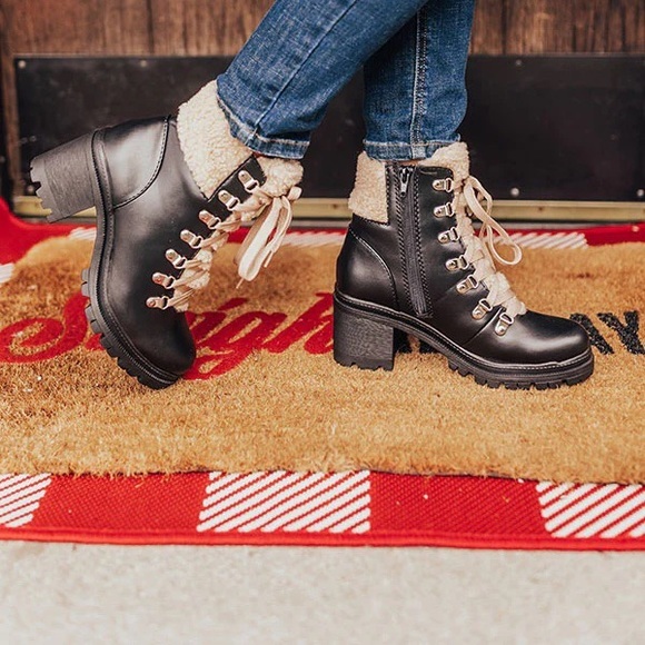 NEW Faux Leather Bootie | Size 7.5 - Picture 1 of 4